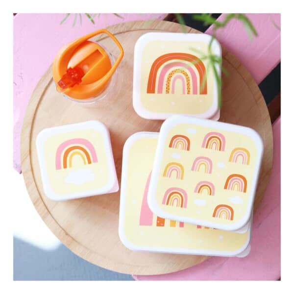 A Little Lovely Company lunch & snackdoos Regenboog - Afbeelding 3