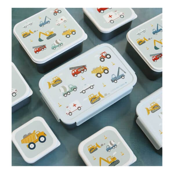 A Little Lovely Company bento brooddoos voertuigen - Afbeelding 4