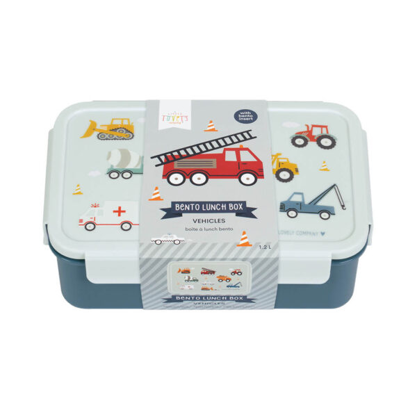 A Little Lovely Company bento brooddoos voertuigen - Afbeelding 3
