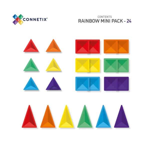Connetix - Rainbow mini pack 24 stuks - Afbeelding 2