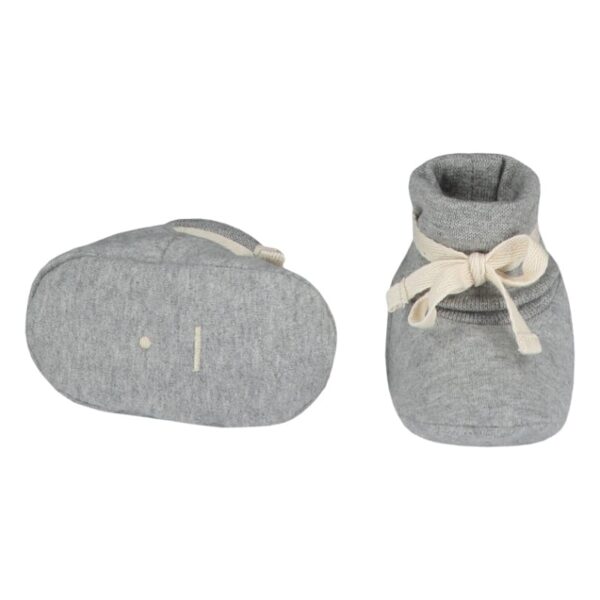 gray-label-Baby-Ribbed-Booties-GOTS-grey-melange-onderkant.
