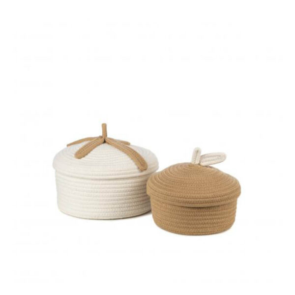 Kidsdepot set van 2 opbergmanden bowie natural