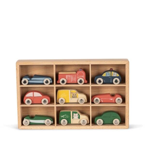 konges-slojd-set-van-9-houten-mini-autos