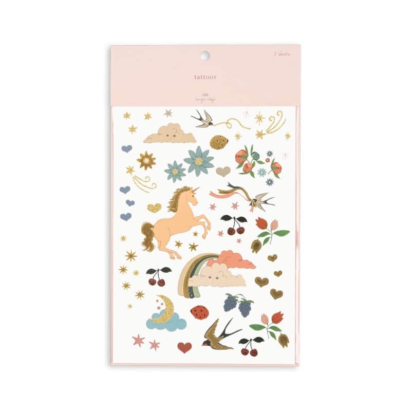 Konges Slojd set van 30 tattoos - Rainbow Mix