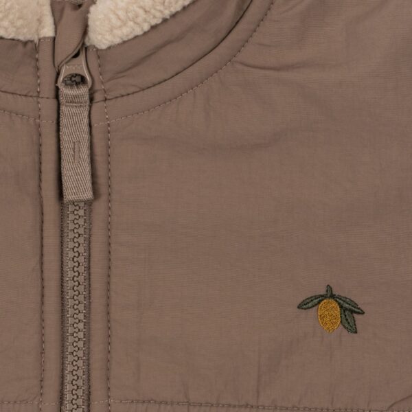 konges-slojd-flynn-fleece-jacket-oxford-tan-detail