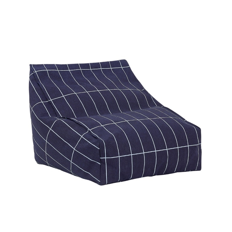 Nobodinoz-zitzak-Vibes-armchair-beanbag-navy-blue-grid