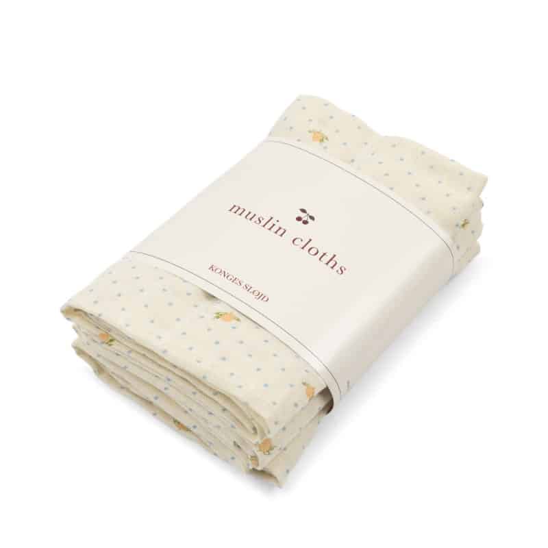 konges-slojd-set-van-3-muslin-cloths-lemon-dot